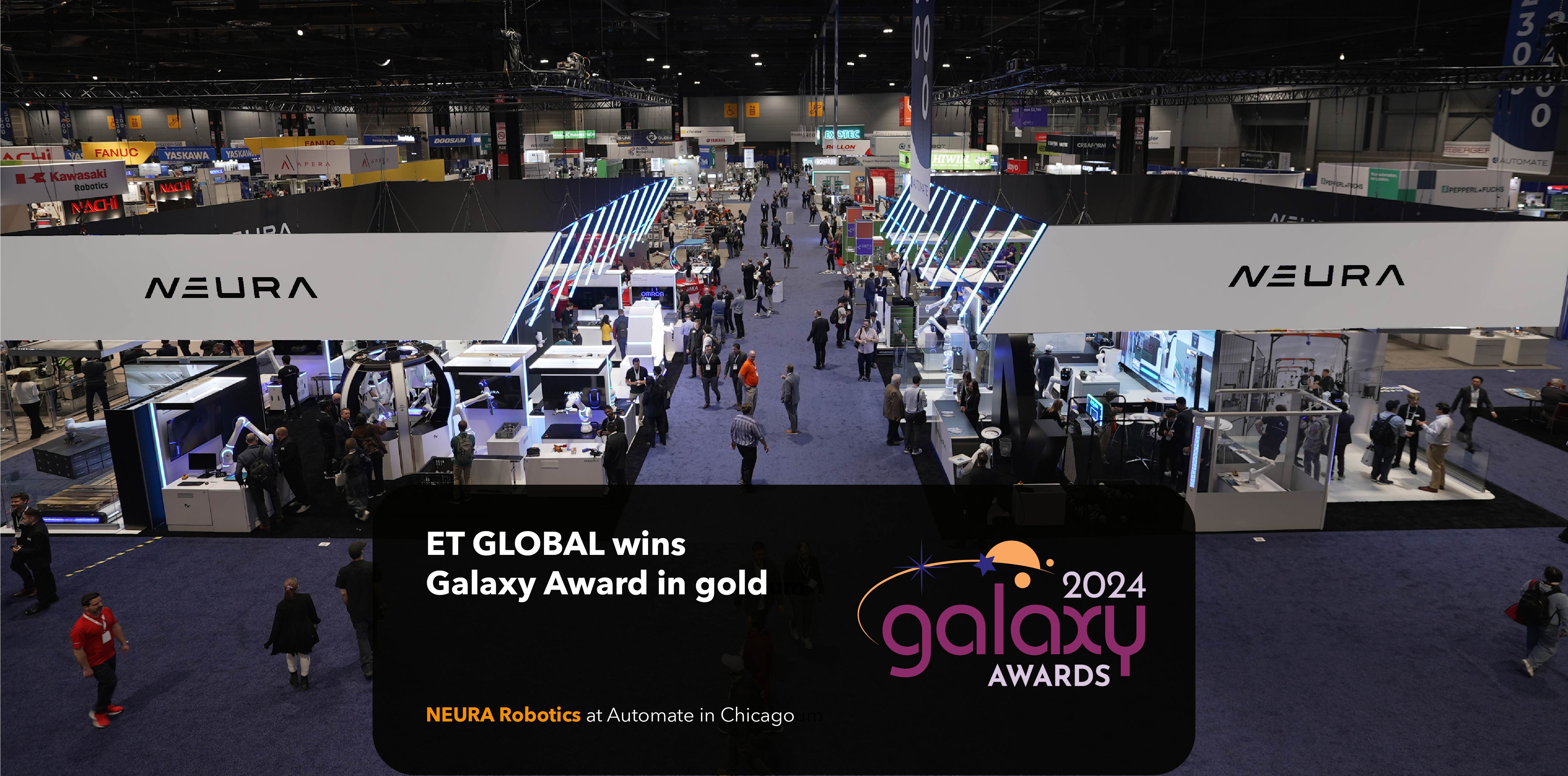 ET GLOBAL wins gold for NEURA Robotics Booth at Automate 2024